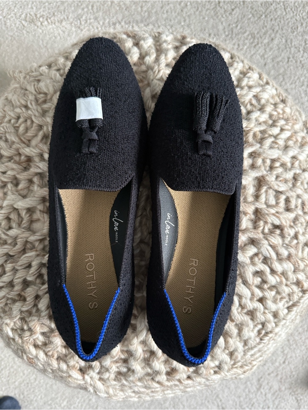 Rothy's The Almond Tassel Loafer Black